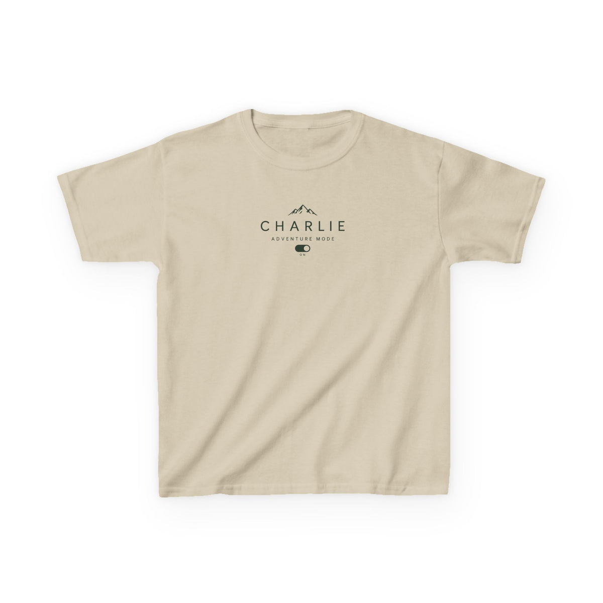 Personalised Adventure Kids Tee — Mountain Logo Children's Shirt