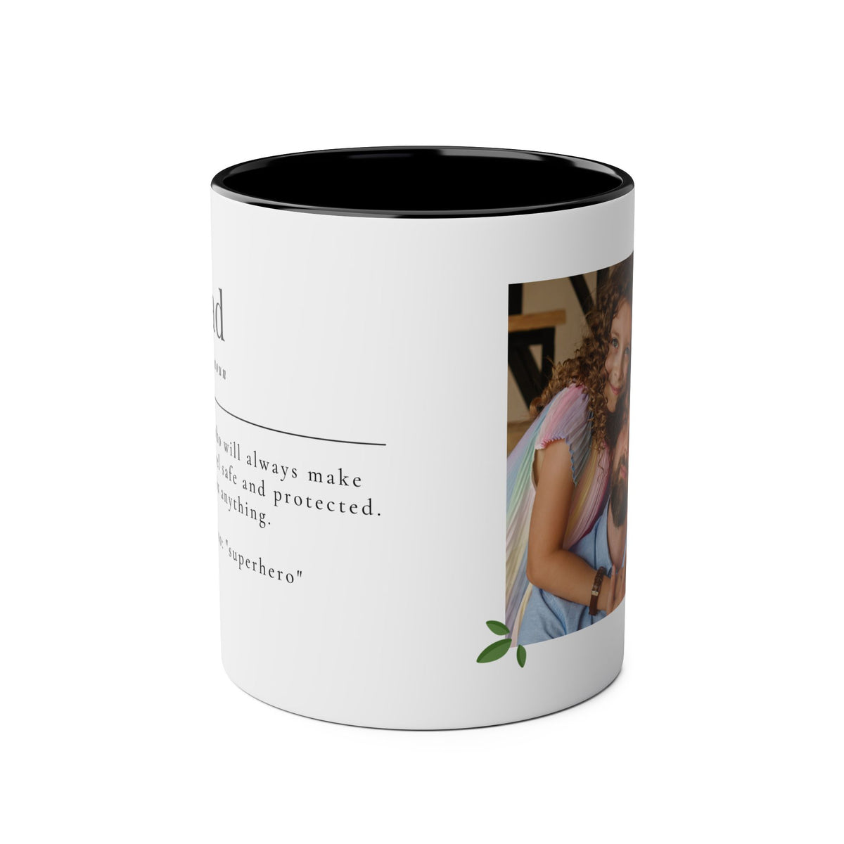 Personalised Dad Photo Mug – Dad Definition Gift - #AlleyCrafters