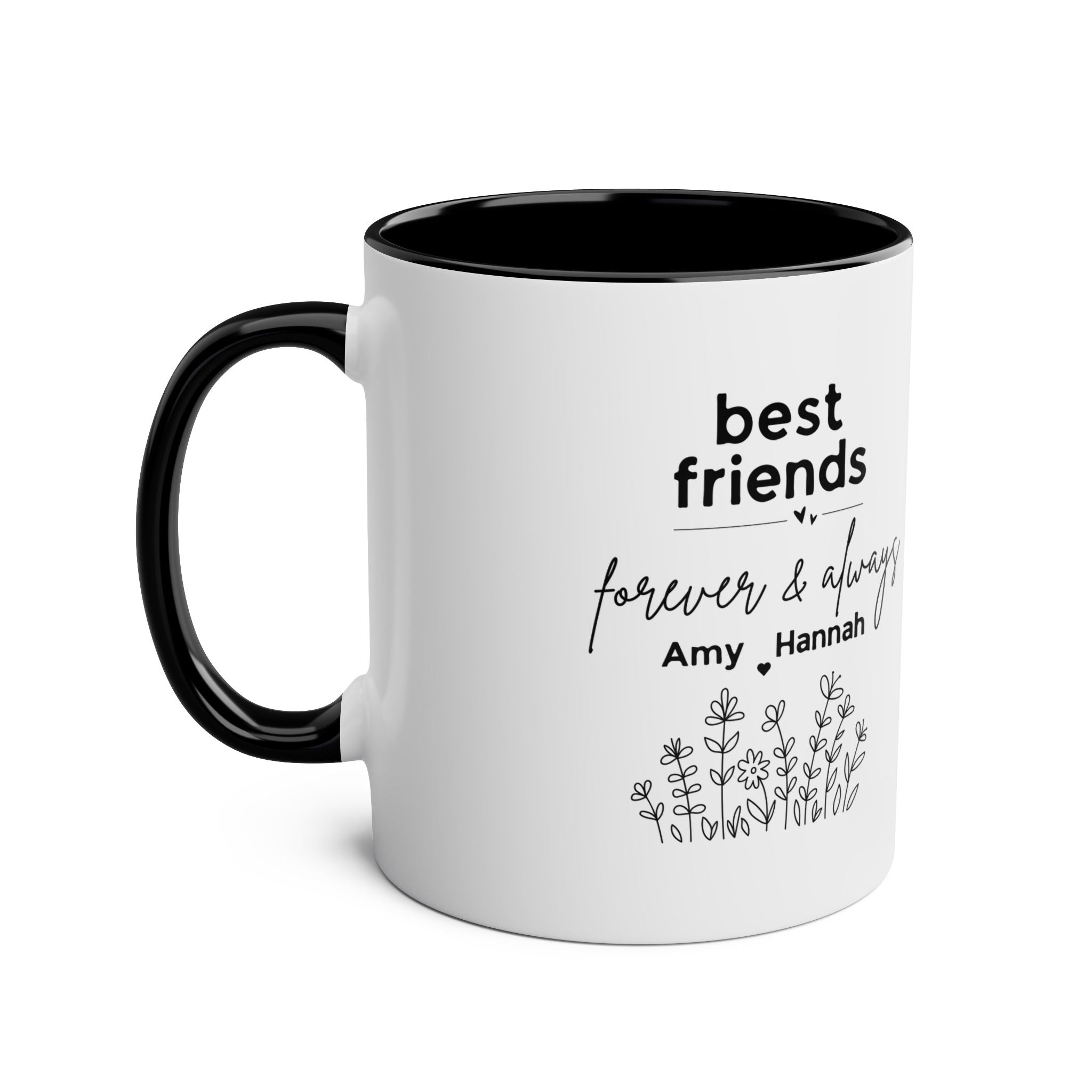 Personalised Best Friends Coffee Mug | Custom Names | Forever & Always