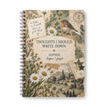 Thoughts I Should Write Down — Personalised A5 Floral Notebook