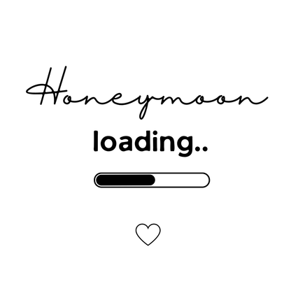 Honeymoon Loading.. Canvas Tote Bag — Bride-to-Be & Newlywed Gift