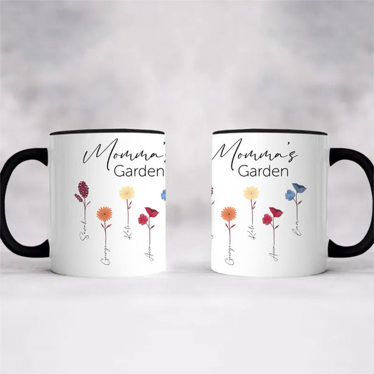 Mommas Garden Custom Accent Coffee Mug (11, 15oz)