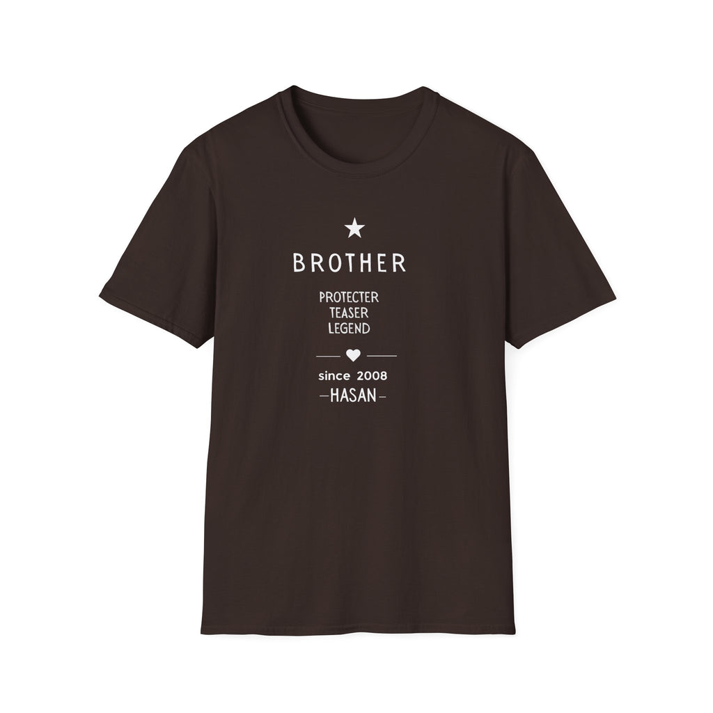 Personalised Brother T-Shirt | Protector Teaser Legend | Custom Name Gift
