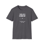 Sibling Crew T-Shirt — Personalised Names & EST. Date Family Tee