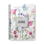Bloom Where You Are Planted Journal — A5 Floral Watercolour Notebook