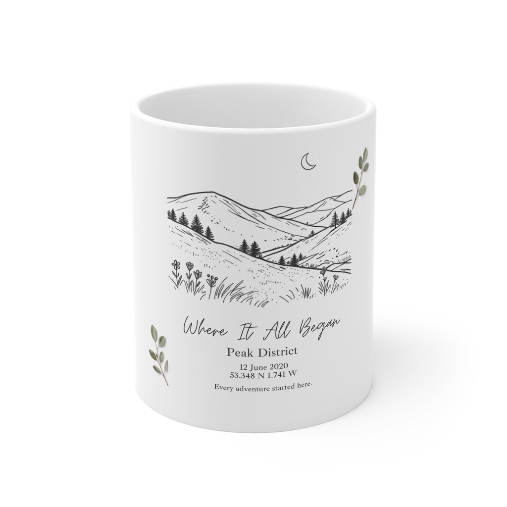 Where It All Began Personalised Location Mug - AlleyCrafters