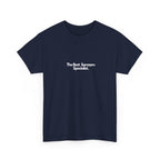Navy unisex T-shirt with "The Best Sarcasm Specialist" print