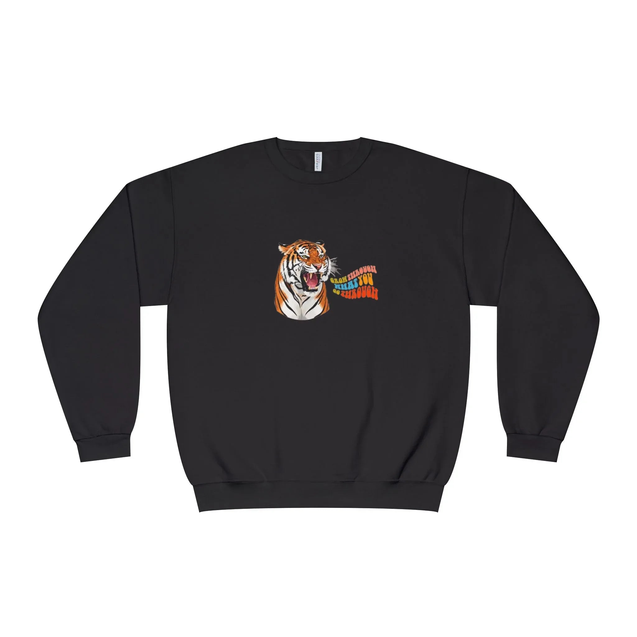 Grow Through What You Go Through Sweatshirt – Tiger, Leopard or Crocodile Design - Alley Crafters