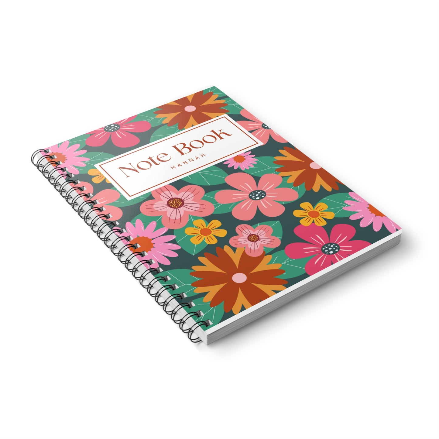 Personalised A5 Wirobound Notebook — Custom Name Spiral Journal