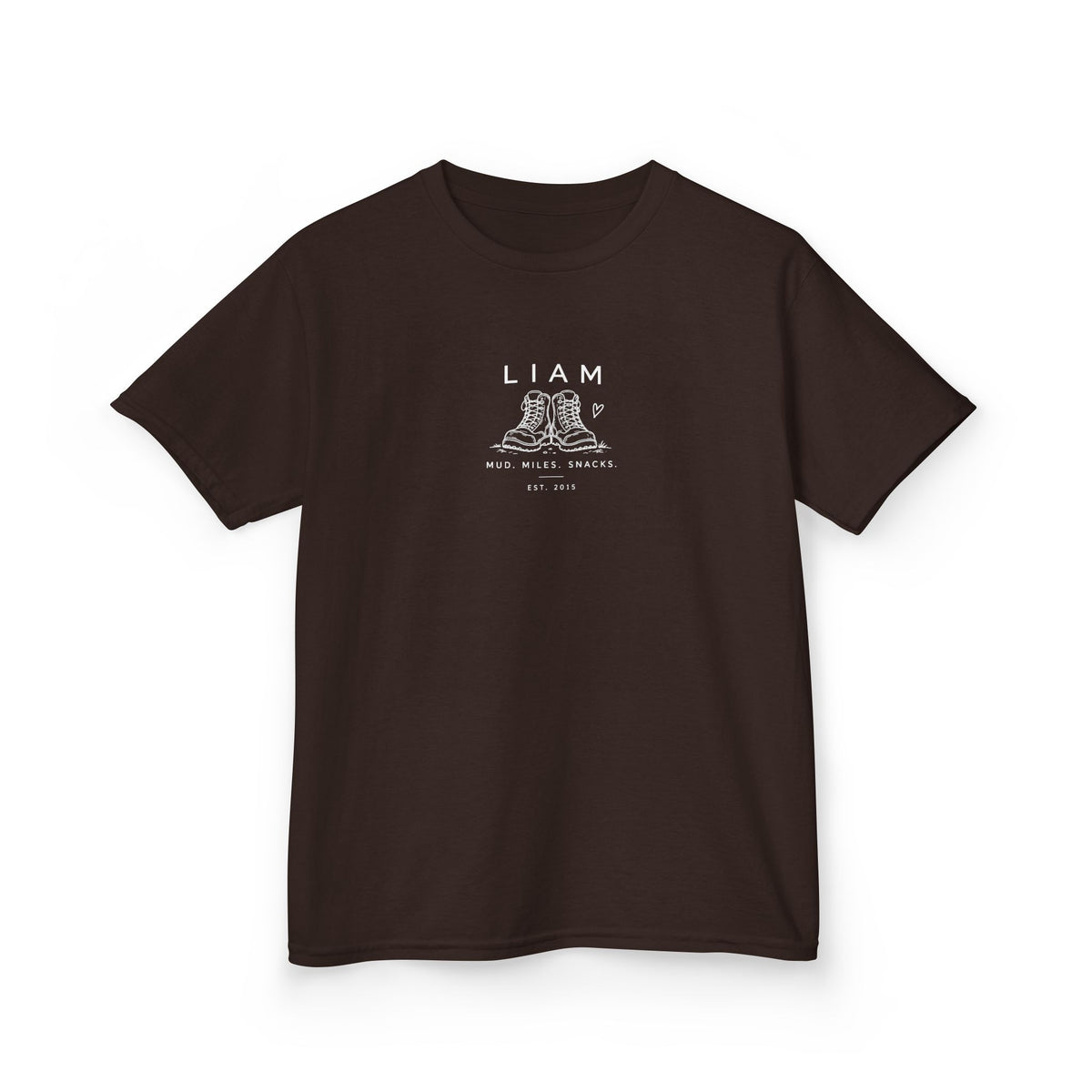 Personalised Hiking Boots Kids T-Shirt | Children's Graphic Tee with Name