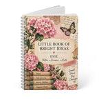 Little Book of Bright Ideas — A5 Lined Notebook with Vintage Floral Cover