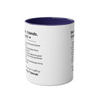 Best Friends Definition Coffee Mug — Personalized Friendship Gift (11oz Two-Tone)