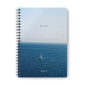 Calm Sea Personalised A5 Notebook — with Name & Year