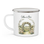 Personalised Enamel Wedding Mug — Where We Said Yes | Camping Keepsake Gift