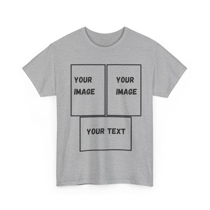 Custom Unisex Heavy Cotton Tee with Text