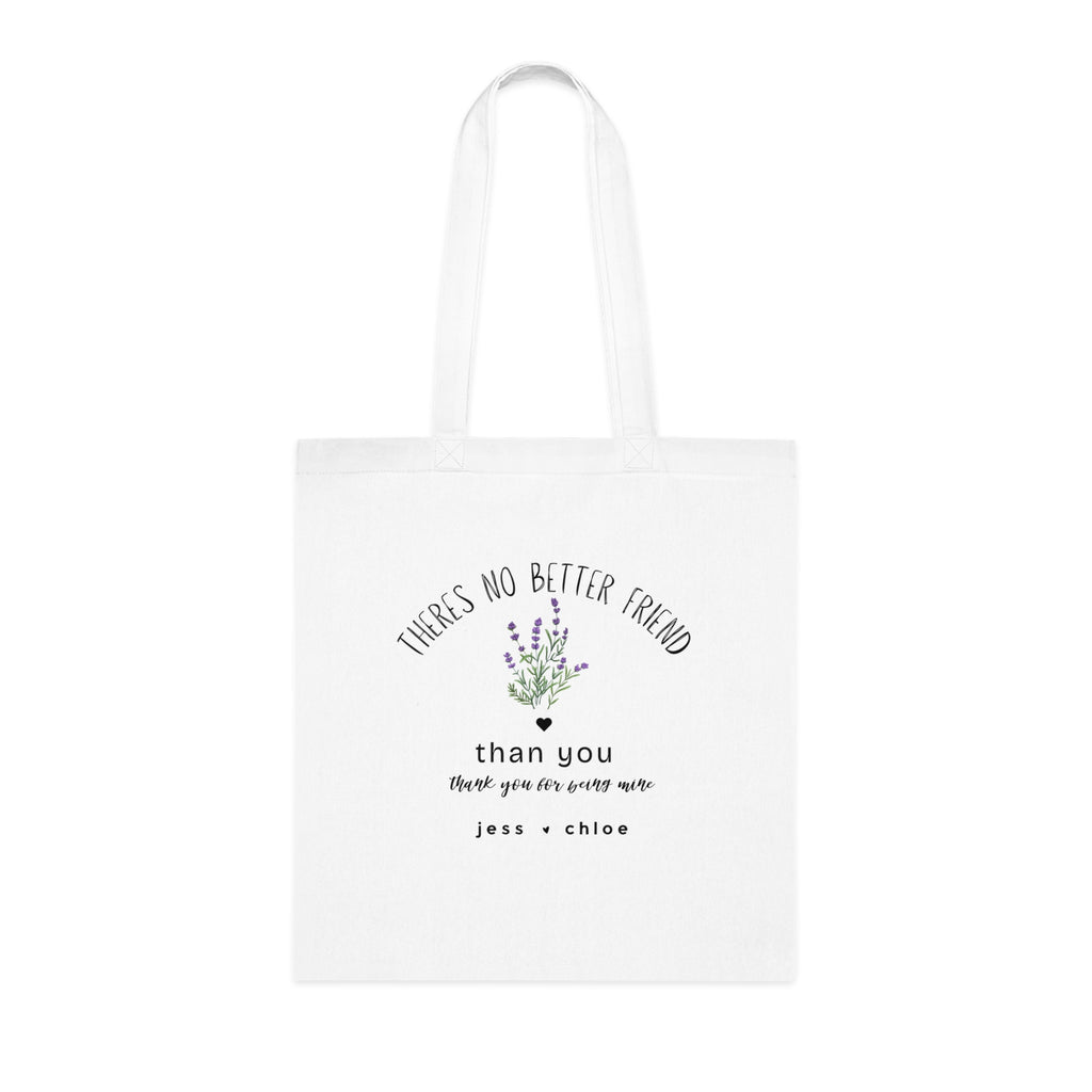 Personalised 'There's No Better Friend' Lavender Tote Bag | Custom Gift for Her