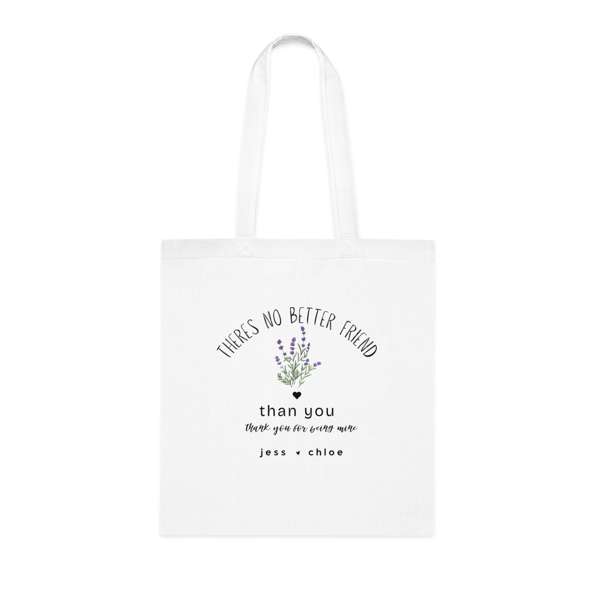 Personalised 'There's No Better Friend' Lavender Tote Bag | Custom Gift for Her