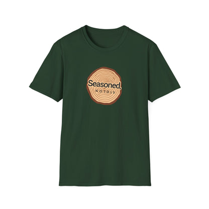 Seasoned Not Old T-Shirt — Vintage Tree Ring Design, Funny Retirement & Birthday Gift