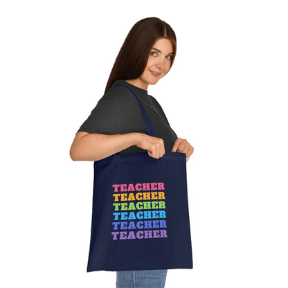 Teacher Tote Bag - Cotton Tote for Educators
