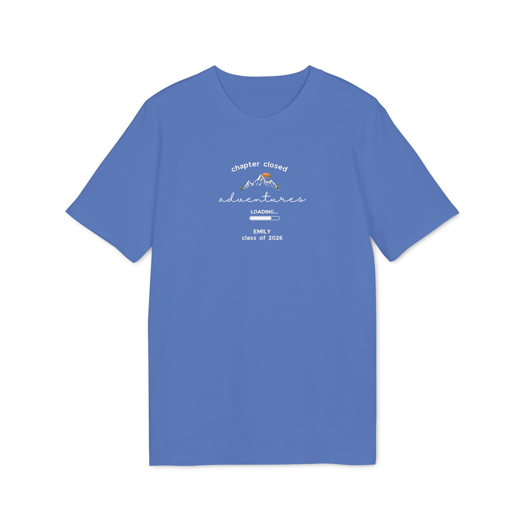 Personalised Graduation T-Shirt | 'Chapter Closed, Adventures Loading' Custom Name Tee