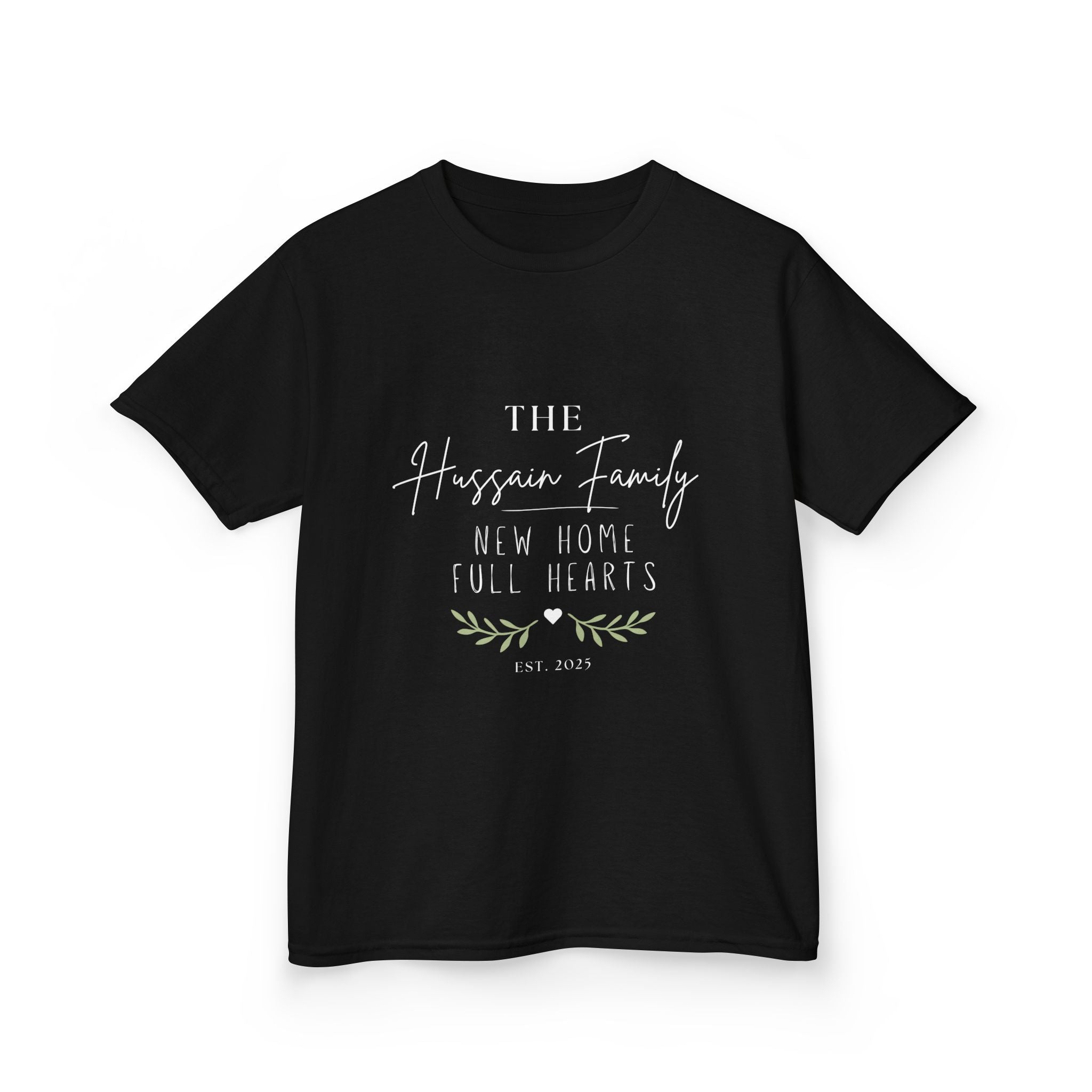 Kids' Personalised 'The [Name] Family' New Home Tee | Housewarming Gift