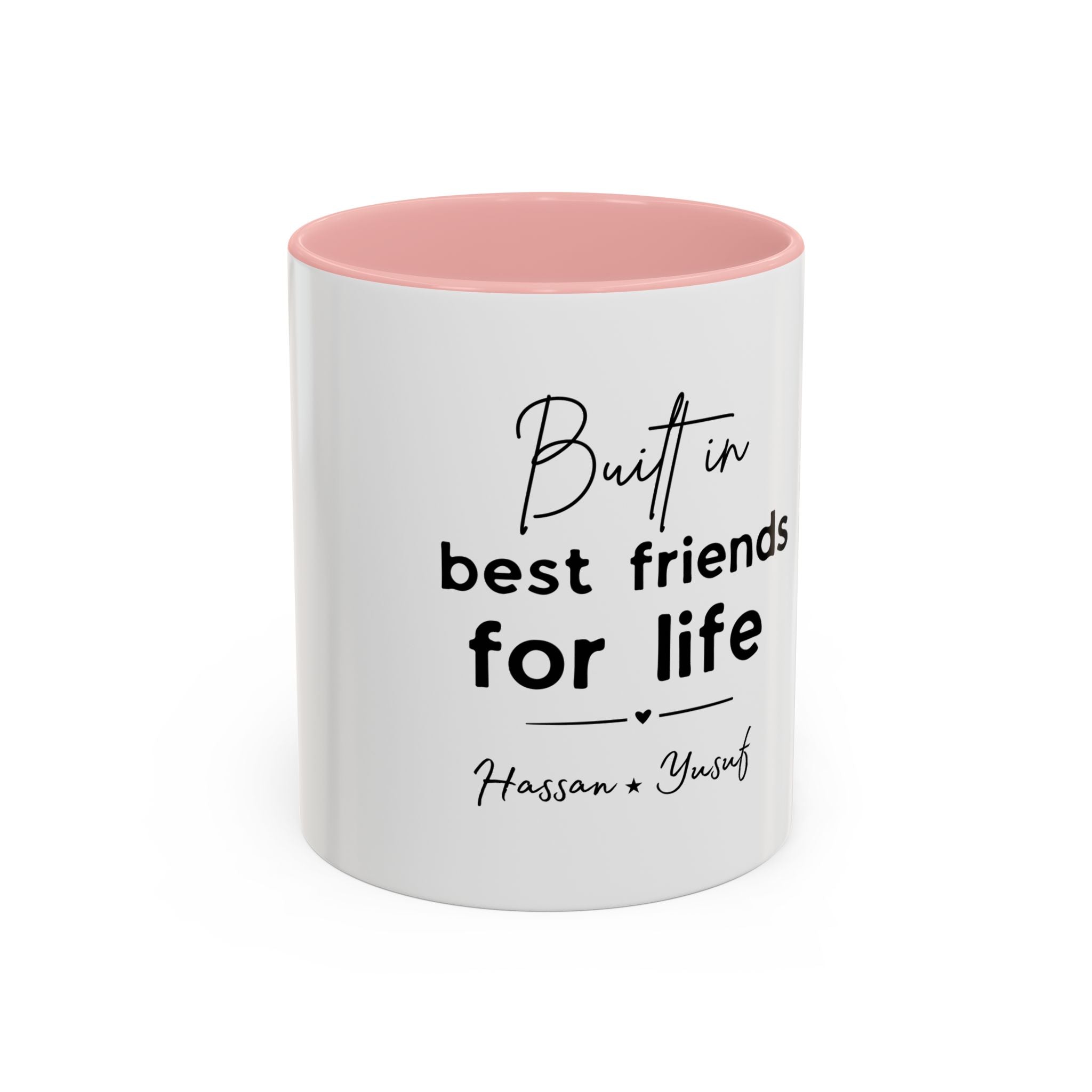 Personalised Best Friends for Life Mug | Custom Name Accent Coffee Mug