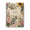 Ella's Notebook — Personalised Floral Vintage A5 Journal