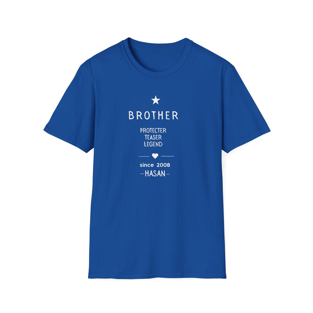 Personalised Brother T-Shirt | Protector Teaser Legend | Custom Name Gift
