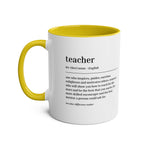 Teacher Definition Mug – Two-Tone Thank You Teacher Gift - #AlleyCrafters