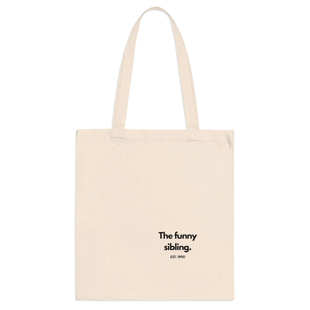 Personalised Sibling Tote Bag | Funny Family Gift | “The Favourite Sibling” EST Year Tote | Reusable Canvas Bag UK - Alley Crafters