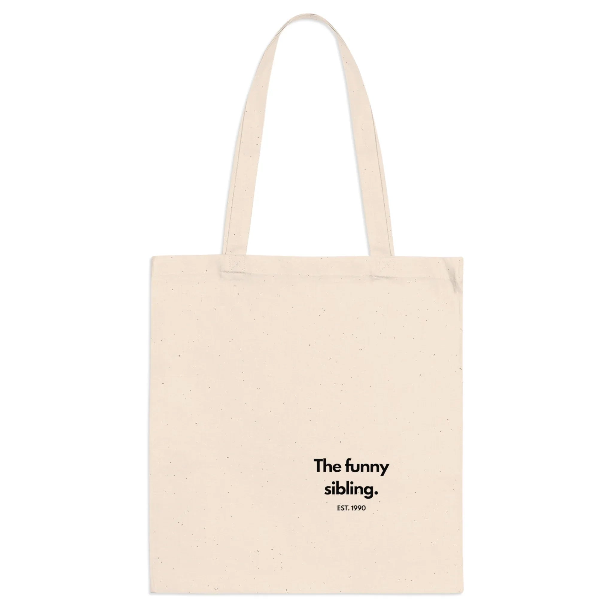 Personalised Sibling Tote Bag | Funny Family Gift | “The Favourite Sibling” EST Year Tote | Reusable Canvas Bag UK - Alley Crafters