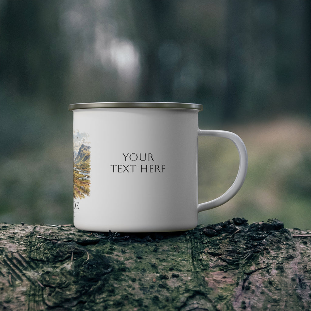 Personalised Glencoe Enamel Camping Mug, 12oz