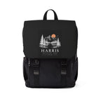 Adventure Mountain Canvas Backpack — Outdoor Hiking & Travel Shoulder Bag