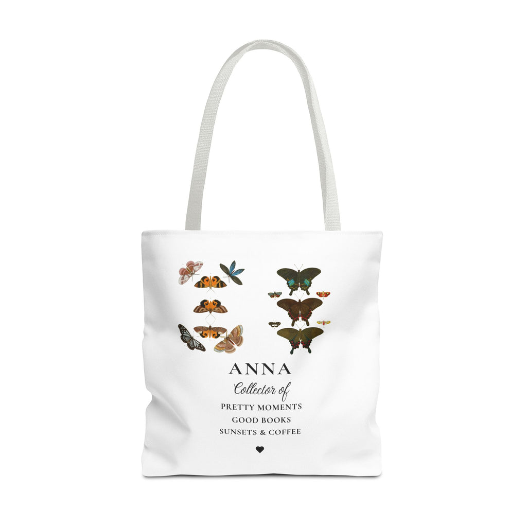 Personalised Butterfly Tote Bag — Custom Name & Collector Of Phrase Gift
