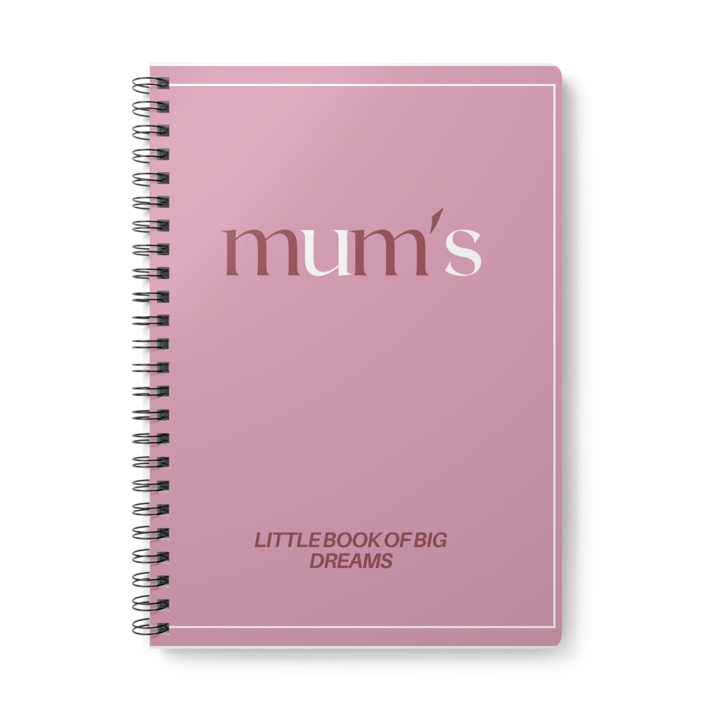 Mum's A5 Notebook | Personalise with Any Text | Custom Pink Journal