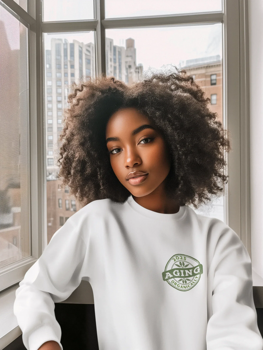 Aging Organically 2025 Sweatshirt | Funny Birthday Jumper UK - Alley Crafters