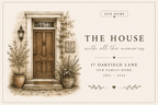 Personalised House Name Canvas Print — New Home & Housewarming Gift - AlleyCrafters