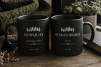 Personalised 'My Happy Place' Mug — Custom Location, Name & Year - AlleyCrafters