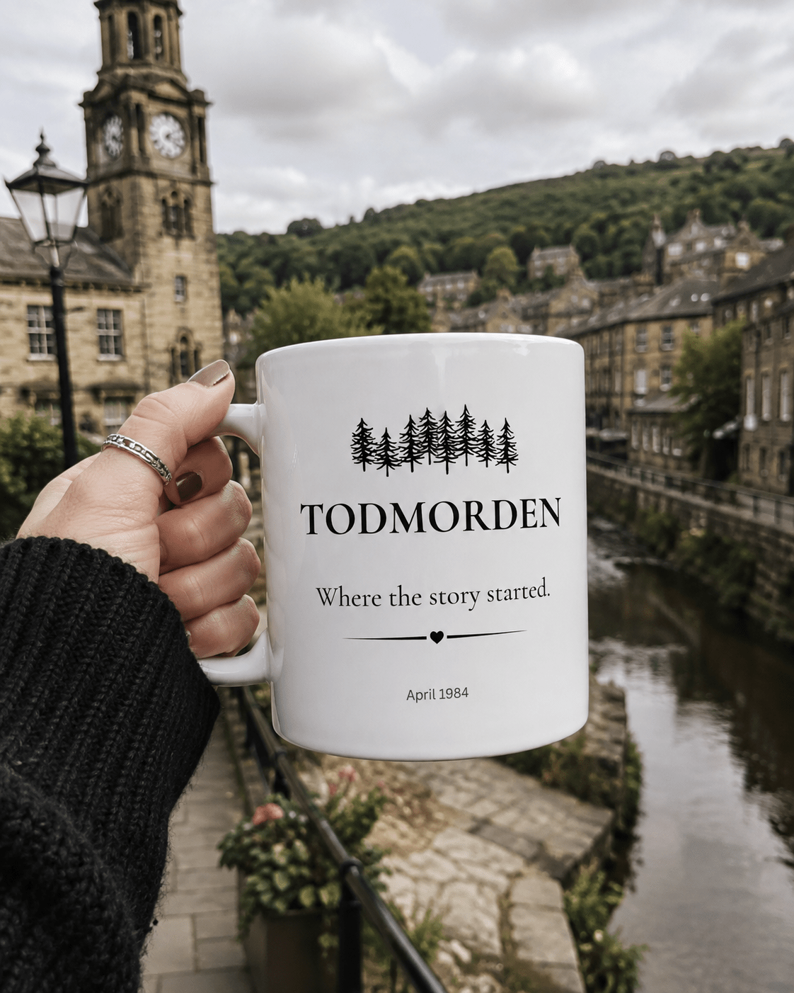 Personalised 'My Happy Place' Mug — Custom Location, Name & Year - AlleyCrafters