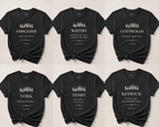 Personalised 'My Happy Place' T-Shirt — Custom Location, Name & Year - AlleyCrafters