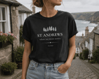 Personalised 'My Happy Place' T-Shirt — Custom Location, Name & Year - AlleyCrafters
