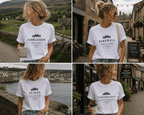 Personalised 'My Happy Place' T-Shirt — Custom Location, Name & Year - AlleyCrafters