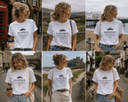 Personalised 'My Happy Place' T-Shirt — Custom Location, Name & Year - AlleyCrafters