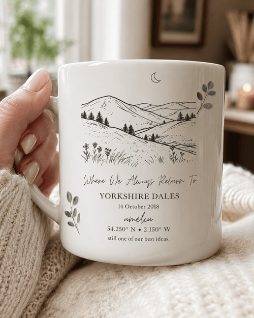 Where It All Began Personalised Location Mug - AlleyCrafters