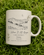 Where It All Began Personalised Location Mug - AlleyCrafters