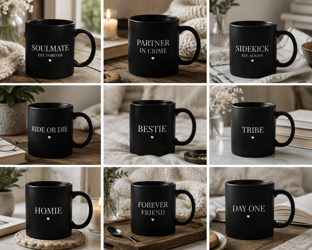Best Friend Est. Year Mug | Personalised BFF Gift UK - AlleyCrafters