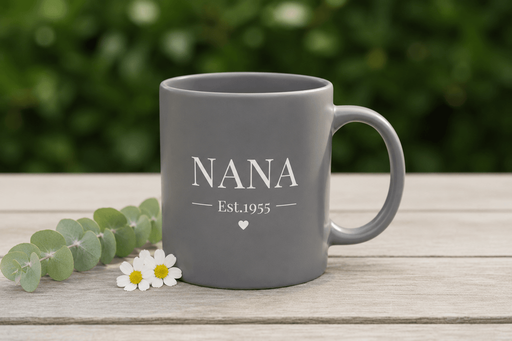 Nan Est. Year Mug | Personalised Nan Gift UK - AlleyCrafters
