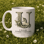 Personalised Initial Mug — Funny Alphabet Letter Gift for Her - AlleyCrafters