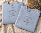 Personalised 'Our Adventure Begins' Sweatshirt | Custom Names | Couples Gift - AlleyCrafters