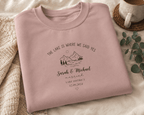 Personalised 'Our Adventure Begins' Sweatshirt | Custom Names | Couples Gift - AlleyCrafters